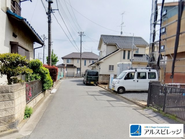 新築／入間郡三芳町藤久保　第25期の前面道路含む現地写真|前面道路幅約5.0ｍ