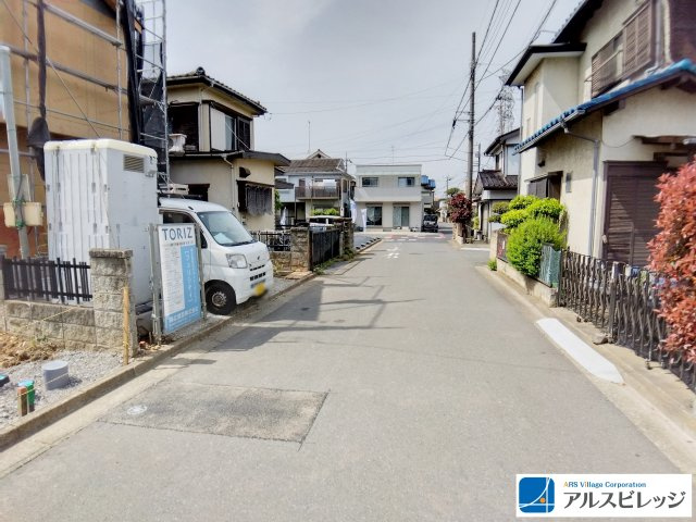 新築／入間郡三芳町藤久保　第25期の前面道路含む現地写真|前面道路幅約5.0ｍ