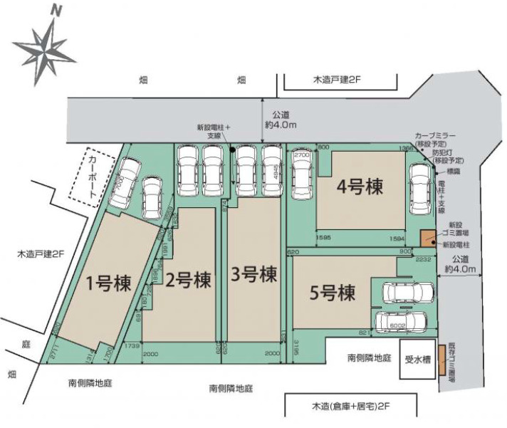 新築／ふじみ野市西原1丁目　の区画図|駐車スペースあり（車種による）