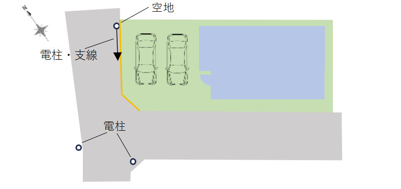 新築／ふじみ野市北野3期　全1棟の区画図|駐車スペースあり！（車種による）