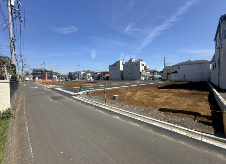 新築／入間郡三芳町大字北永井　３期の外観|現況外観写真です