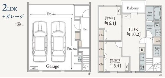 厚木市温水西１丁目の倉庫の間取り