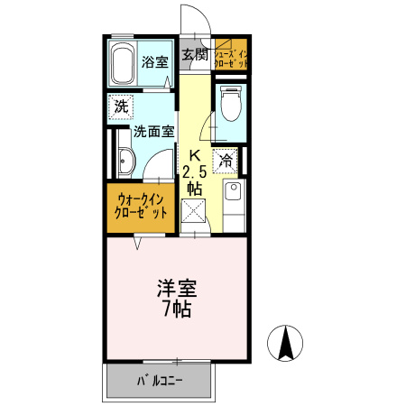 With湘南 Aの間取り
