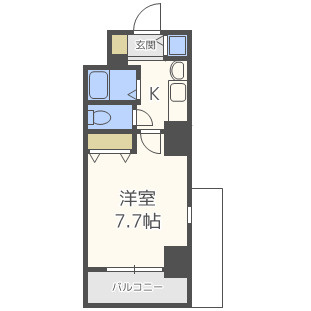 【間取り】 | アーバンフラッツ難波東