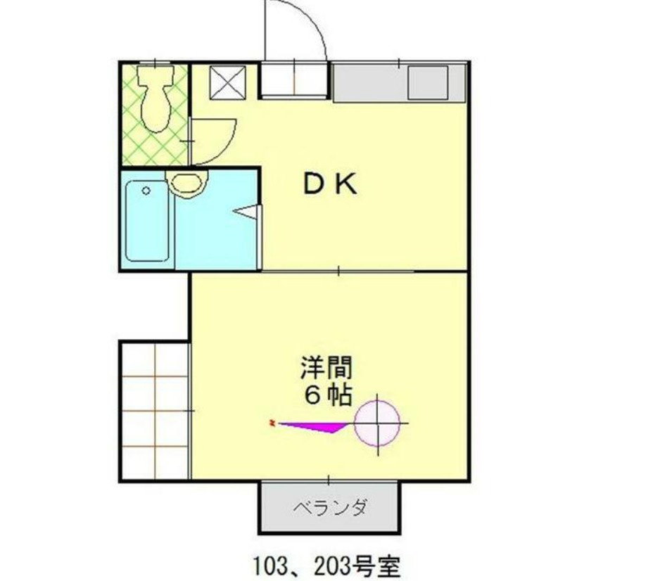 コーポAの間取り