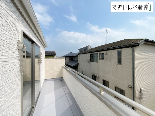 【バルコニー】 | Livele Garden.S久喜市吉羽第5　新築住宅 | ≪8号棟≫
現地(2026年7月撮影)
