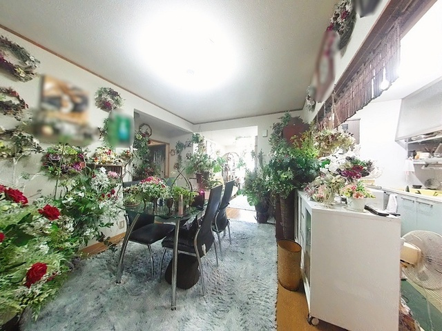 「サンルーム付」高知市二葉町　中古一戸建ての居間・リビング|採光面が多く、お部屋のどこにいても明るい印象です。