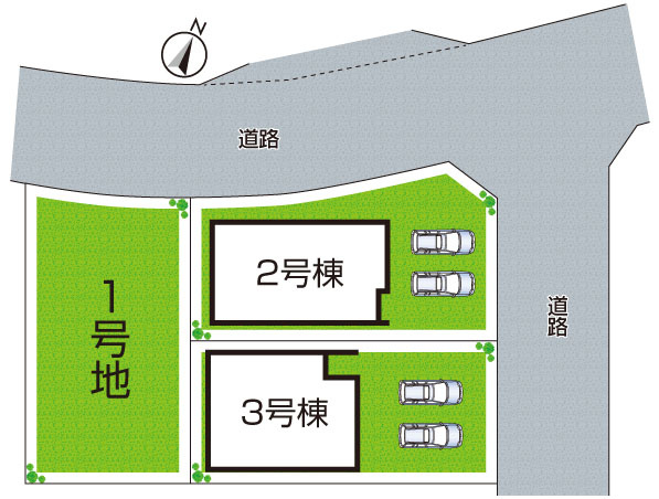 枚方市香里ケ丘　第3期　新築一戸建ての区画図|全2区画