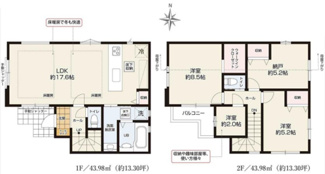 【間取り】 | 小平市小川町１丁目　新築戸建　【全1棟】