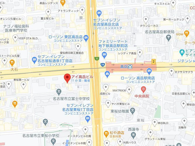 アイ高岳ビルの地図