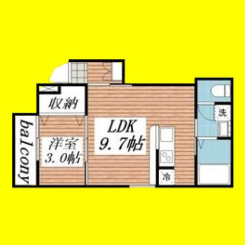 アルバーノ中村vermilion　名古屋市賃貸　仲介手数料無料の間取り
