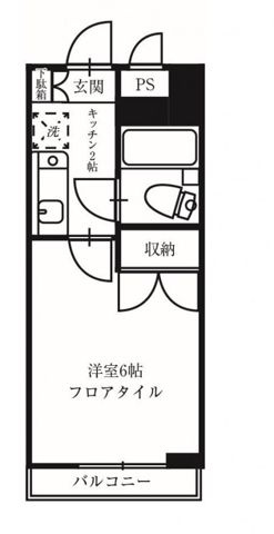 コスモリード国分寺の間取り