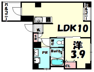 【間取り】 | SDグランツ神戸西元町