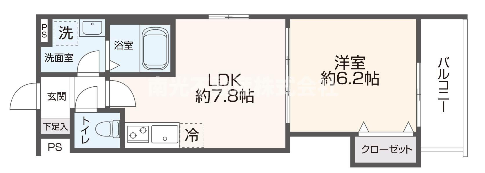 プロスパーコート長瀬の間取り