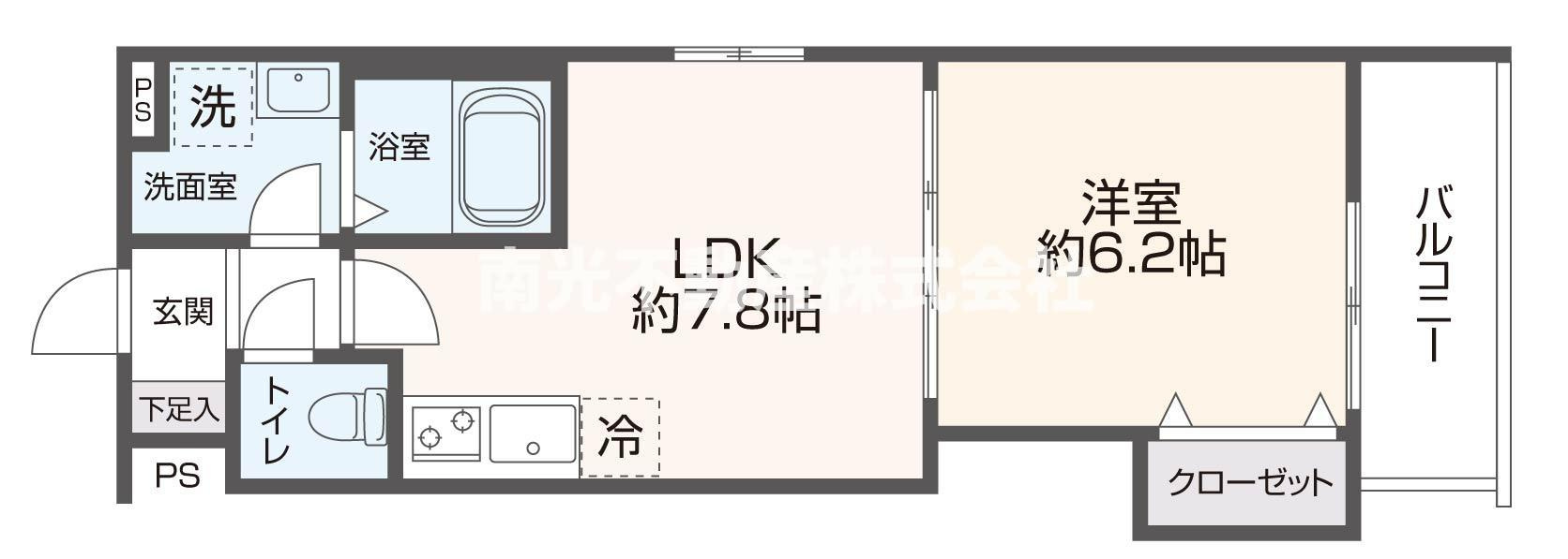 プロスパーコート長瀬の間取り