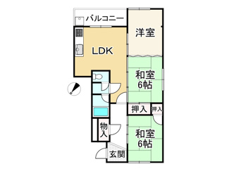 【間取り】 | レイクハイツヤマキ