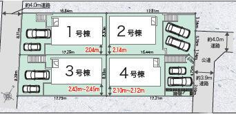 福岡市南区若久６丁目の新築一戸建の区画図|区画図 