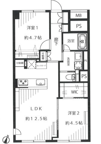 湯島ハイタウンB棟の間取り