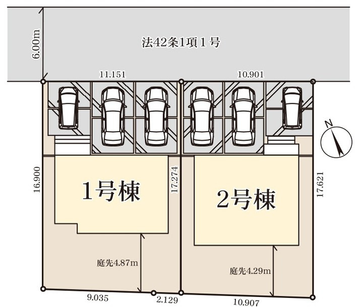 Livele Garden.S　深谷上柴町東第3の区画図|図面と現況が異なる場合、現況を優先とします。【1号棟】