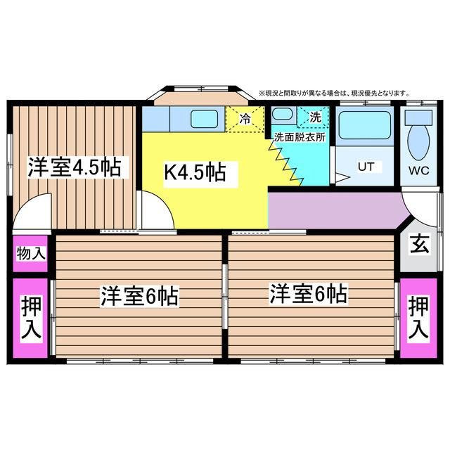 米川アパートの間取り