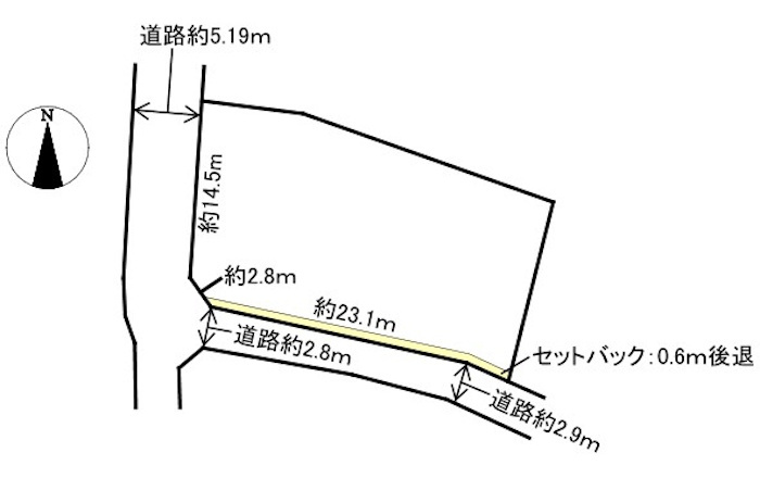 土地　東鶉6丁目の土地図