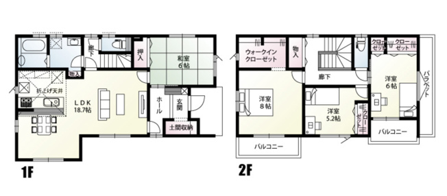 【間取り】 | 東松山市石橋　新築戸建　全31棟　18号棟