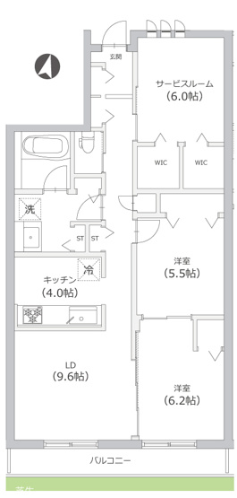 【間取り】 | ブリス宮前平