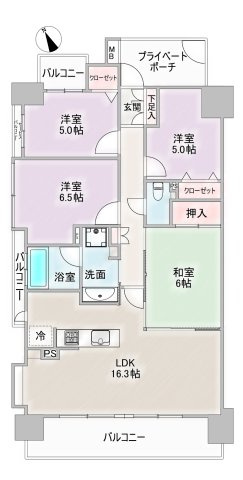 ファミリアーレ千音寺の間取り