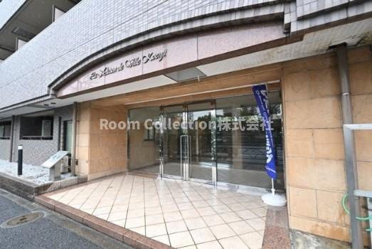 杉並区和田３丁目の賃貸マンションのエントランス