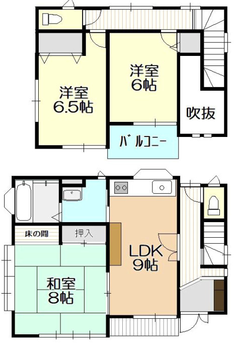 中古／ふじみ野市苗間の間取り|高さのある吹抜けが、ワンランク上の住まいを演出