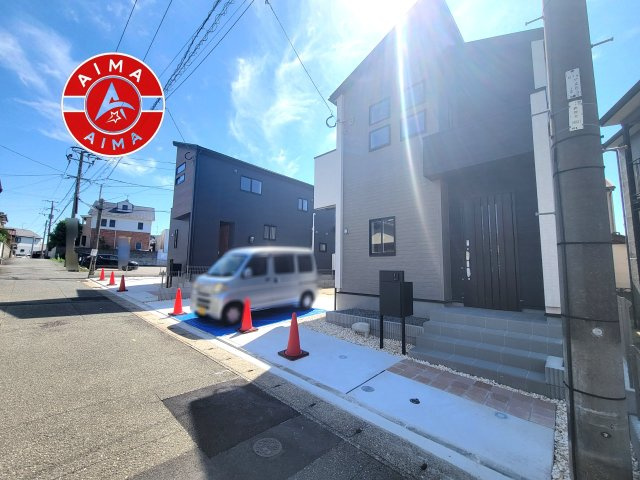 古賀市千鳥2丁目第1-2棟（1号棟）の前面道路含む現地写真|見学の時間などお気軽にお問い合わせ下さい。