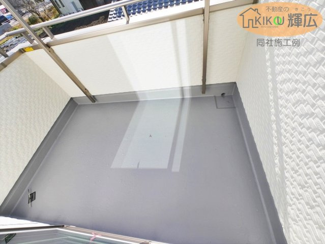 姫路市北原7期（全2棟）1号棟のバルコニー|同社施工例です。