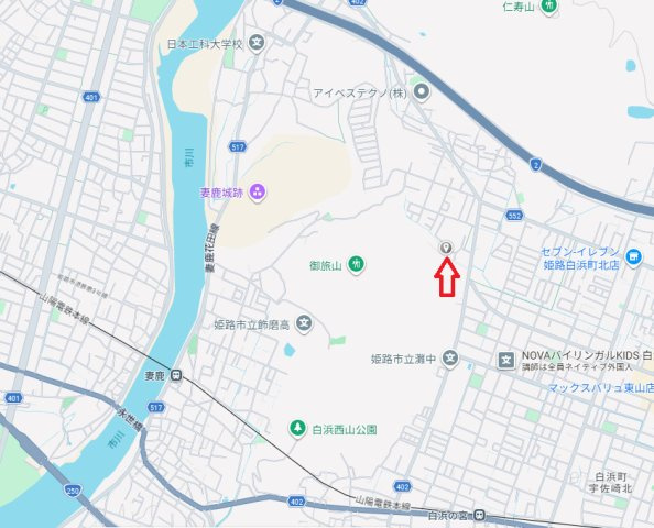姫路市北原7期（全2棟）1号棟の地図
