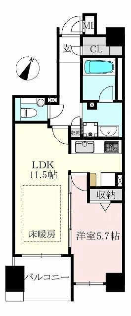 Dクラディア目黒本町の間取り
