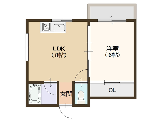【間取り】 | 玉出第5Aマンション