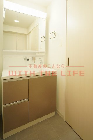 Mys Casetta Kurume(ミース　カセッタ久留米）【キャッシュバック対象物件】の独立洗面台|朝の支度にも助かる、独立の洗髪洗面化粧台※現状優先