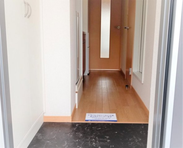 レオパレスブルファーニⅡの玄関