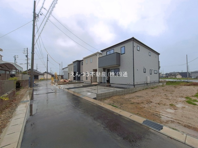 熊野桜佐区画整理の前面道路含む現地写真