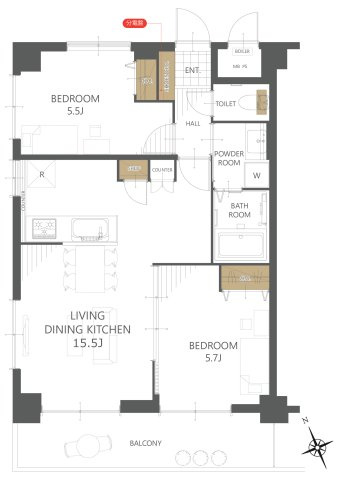 【間取り】ライオンズマンション壺屋第２ 