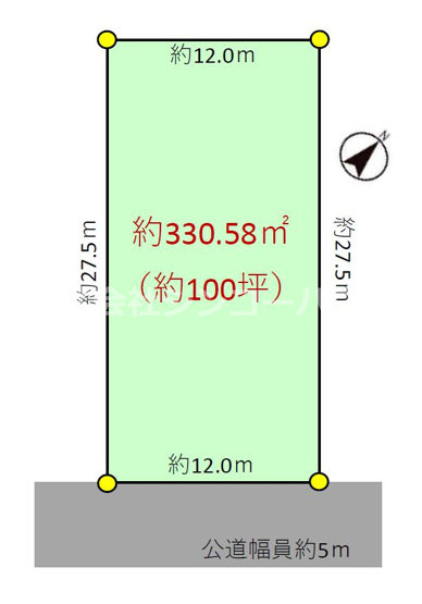 【区画図】 | 久喜市原　土地 | 久喜市原約100坪土地！