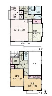 坂戸市泉町中古戸建の間取り