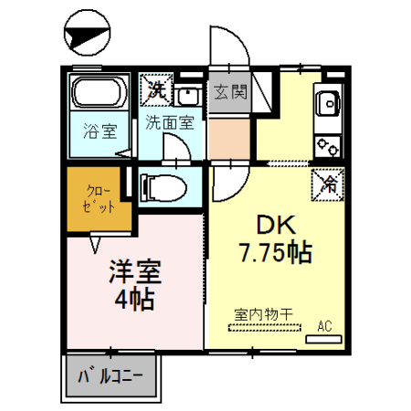 【間取り】 | ブランシェ・ドミールB棟 | 間取りです