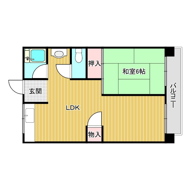 ハイツ米屋の間取り