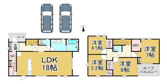 【間取り】 | 川西市緑台4丁目2の21　新築一戸建て