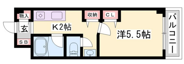 姫路市 高稼働1棟マンション！の間取り