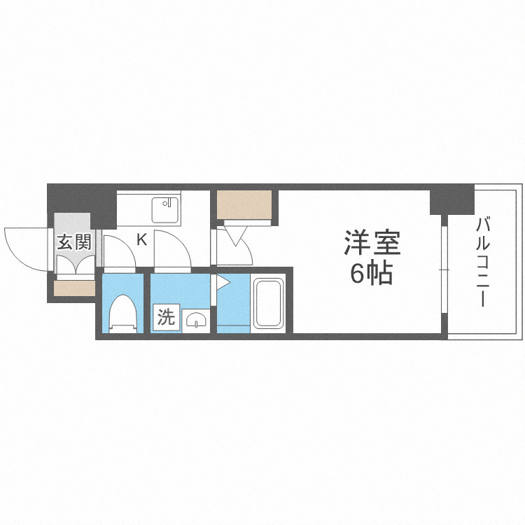 エスリード大阪フェリスの間取り
