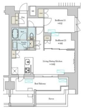 台東区北上野２丁目の賃貸マンションの間取り