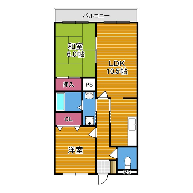スタンドアップ野々上の間取り