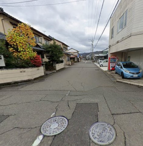 福井市西学園１丁目　土地の前面道路含む現地写真