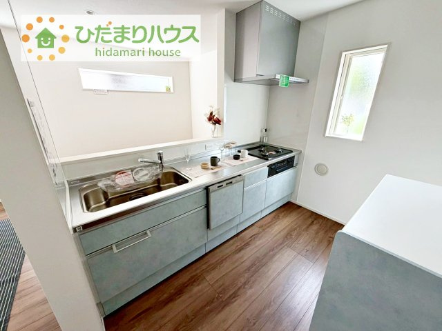 【キッチン】 | 土浦市右籾　新築戸建 | 家族と会話しながら料理できるオープンカウンター♪